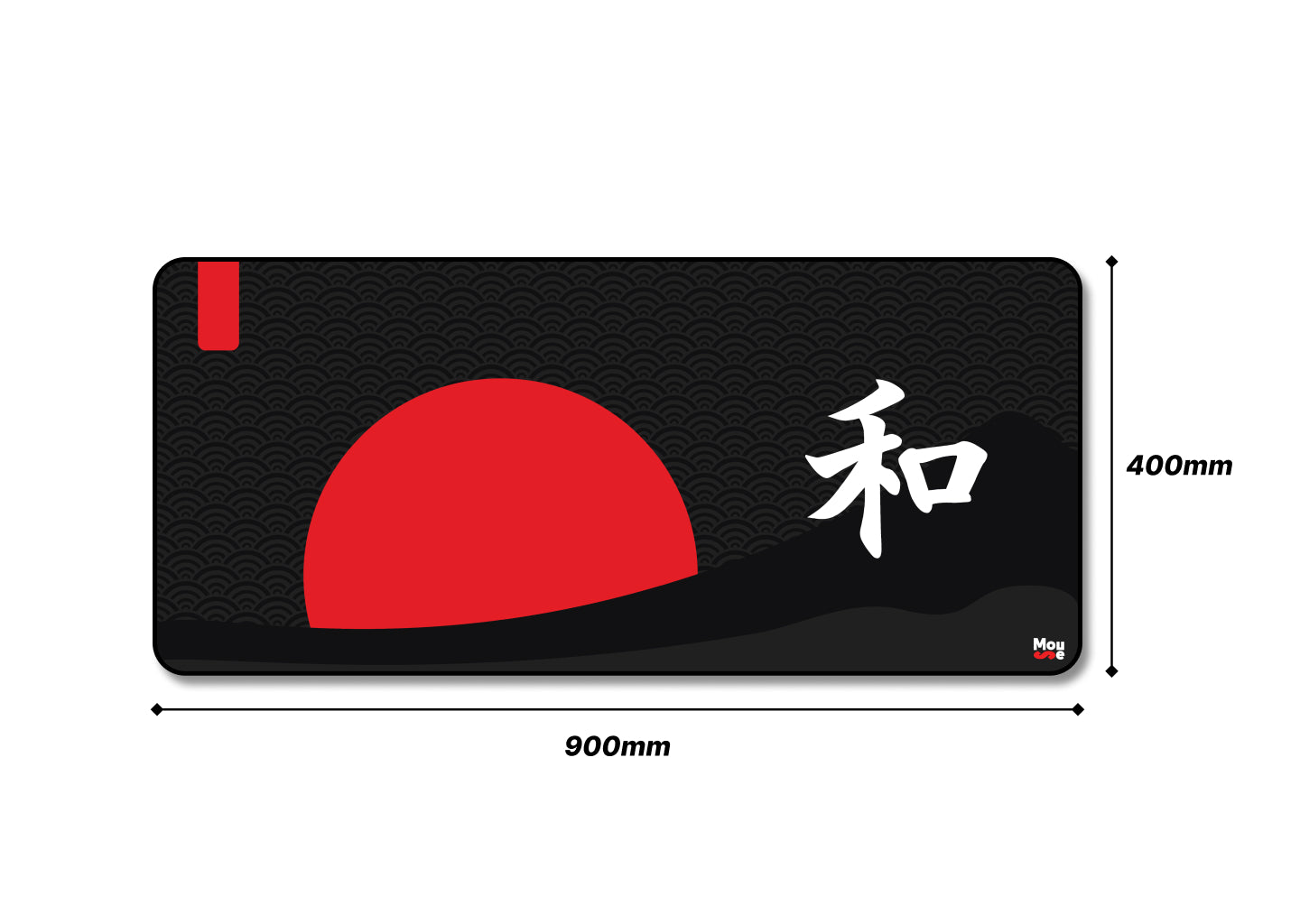 Harmony | XXL Mousepad [Black-Red]