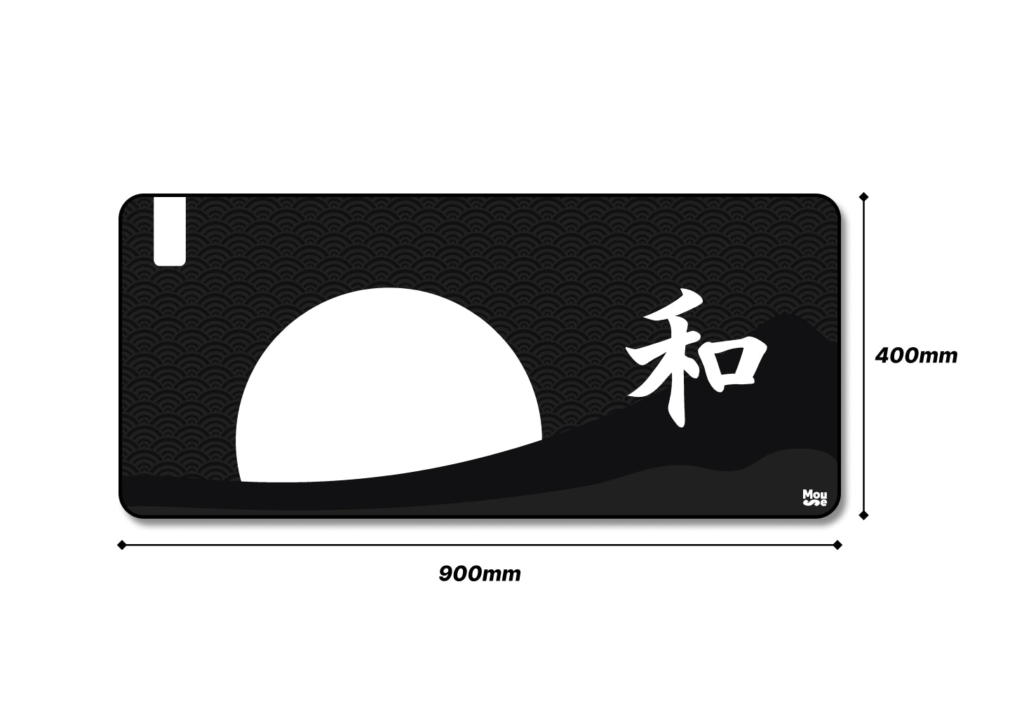 Harmony | XXL Mousepad [Black-White]