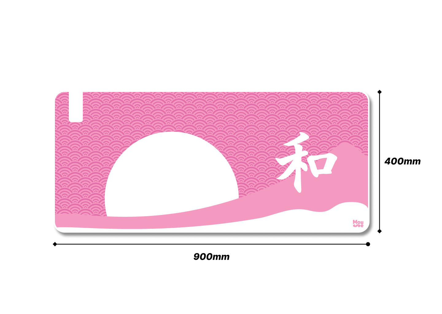 Harmony | XXL Mousepad [Pink-White]