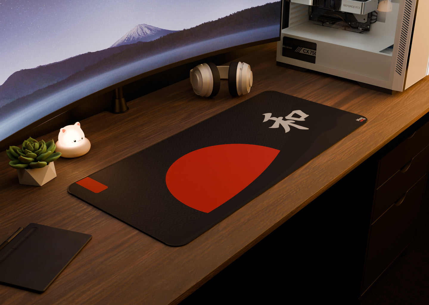 Harmony | XXL Mousepad [Black-Red]