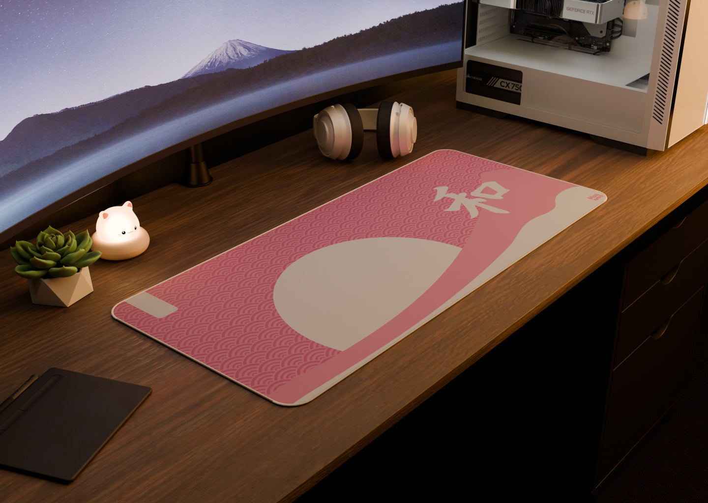 Harmony | XXL Mousepad [Pink-White]